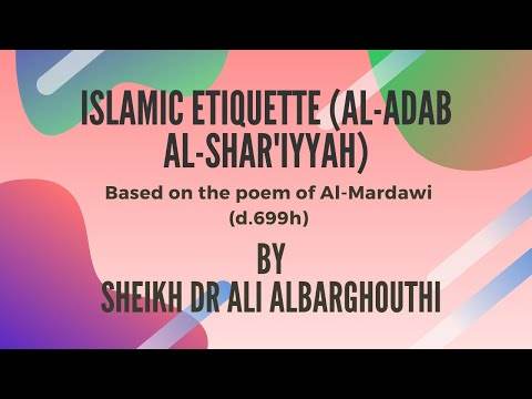 Islamic Etiquette (1)